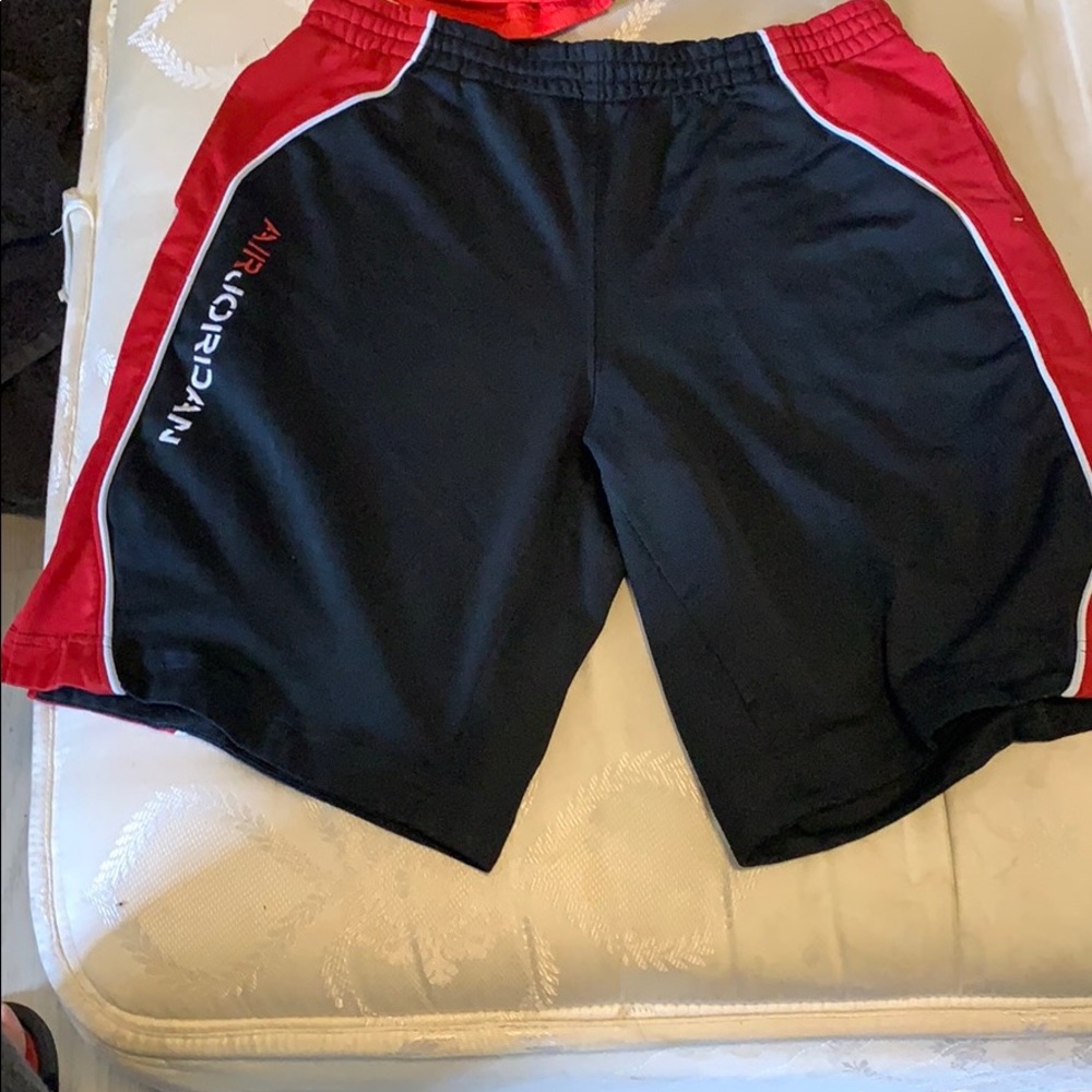 Air Jordan black and red shorts
